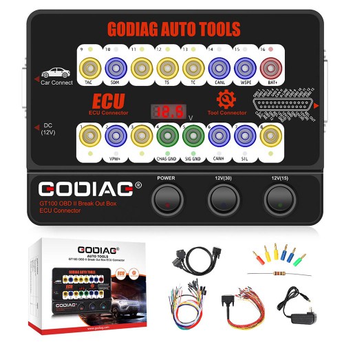 [Engineer Recommend] GODIAG GT100 Breakout Box ECU Tool with BMW CAS4 CAS4+ and FEM BDC Test Platform Support All Key Lost