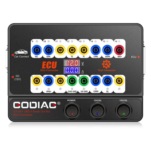 GODIAG GT100+ GT100 PRO ECU Connector OBD2 Breakout Box Plus BMW CAS4 and FEM Test Platform Support All Key Lost with Electronic Current Display