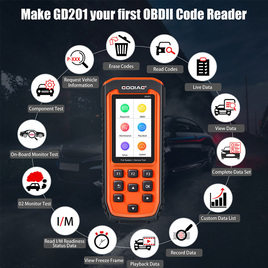 Godiag GD201 OBDII Code Reader