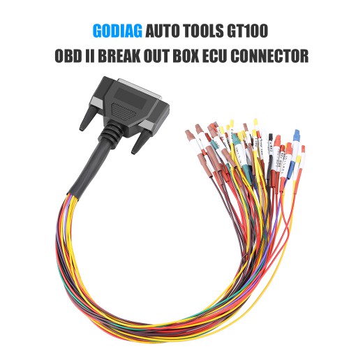 Colorful Jumper Cable DB25 for GODIAG GT100 OBD2 Breakout Box