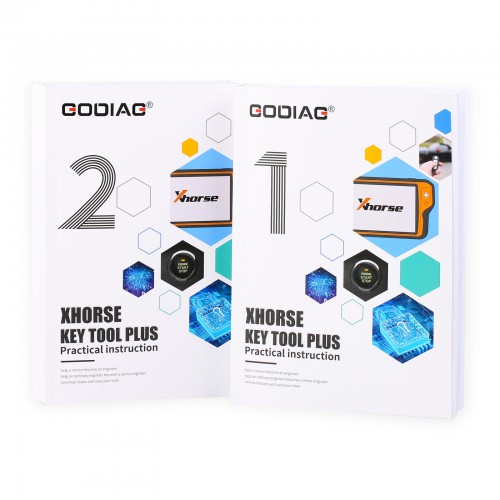 2023 Newest GODIAG Key Tool Plus Practical Instruction 1&2 Two Books for Locksmith and Vehicle Maintenance Engineer