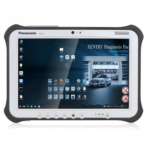 Second-hand Panasonic FZ-G1 I5 3rd Generation 10.1" Tablet 8G with Free 2023.09 Xentry SSD 256GB