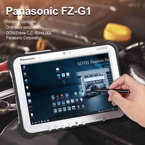 Second-hand Panasonic FZ-G1 I5 3rd Generation 10.1" Tablet 8G with Free 2023.09 Xentry SSD 256GB