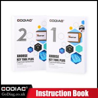 2023 Newest GODIAG Key Tool Plus Practical Instruction 1&2 Two Books for Locksmith and Vehicle Maintenance Engineer