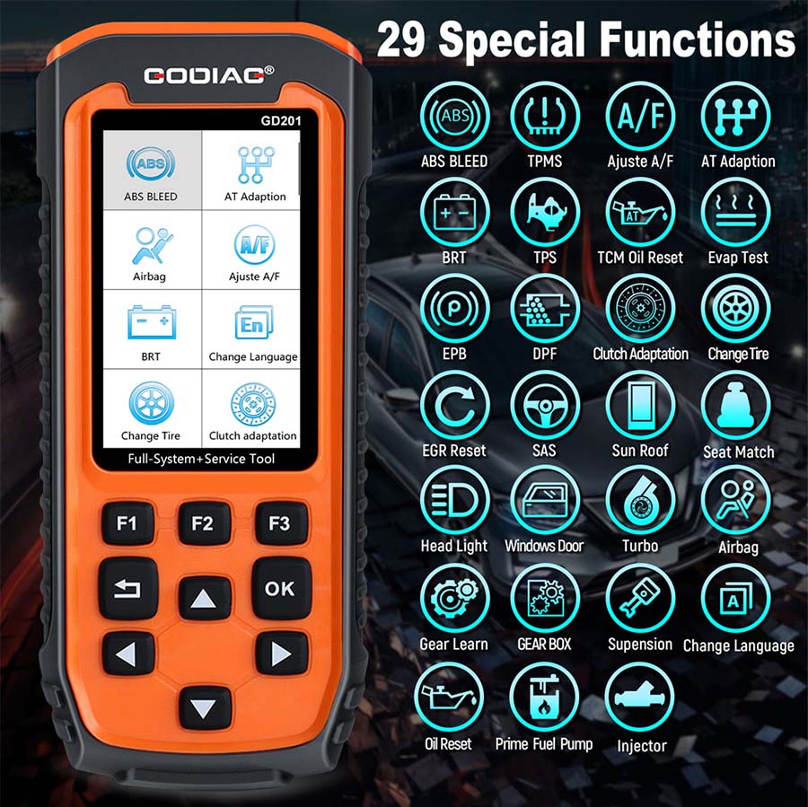 gd201 special functions