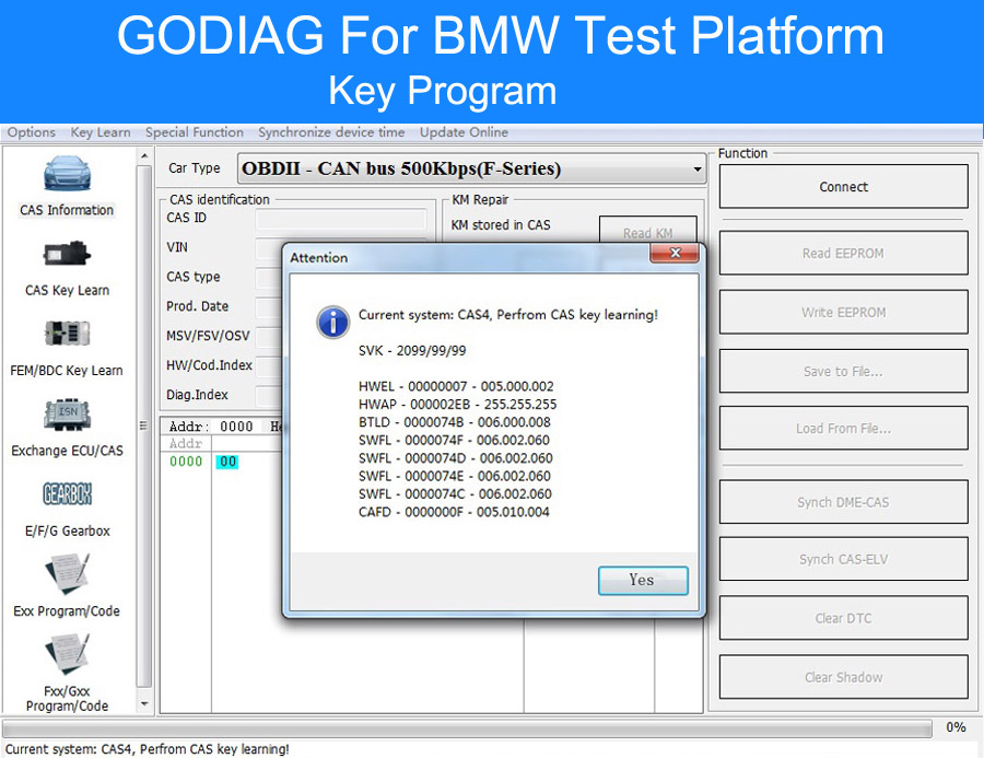 Испытательная платформа BMW GODIAG